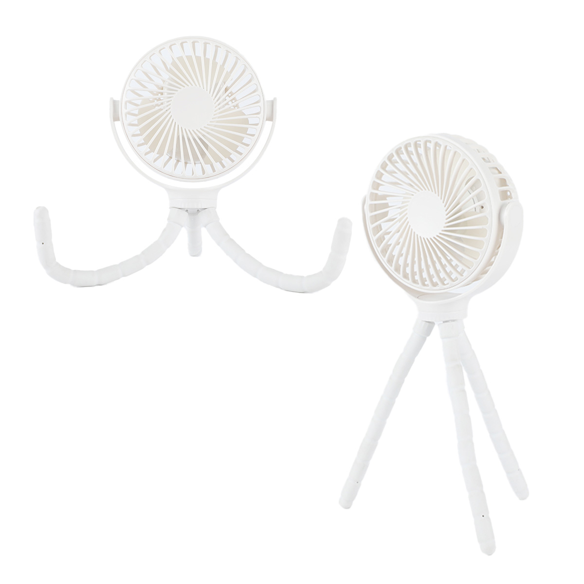 Twisty Rechargeable Portable Fan with Bendable Tripod Feet 1