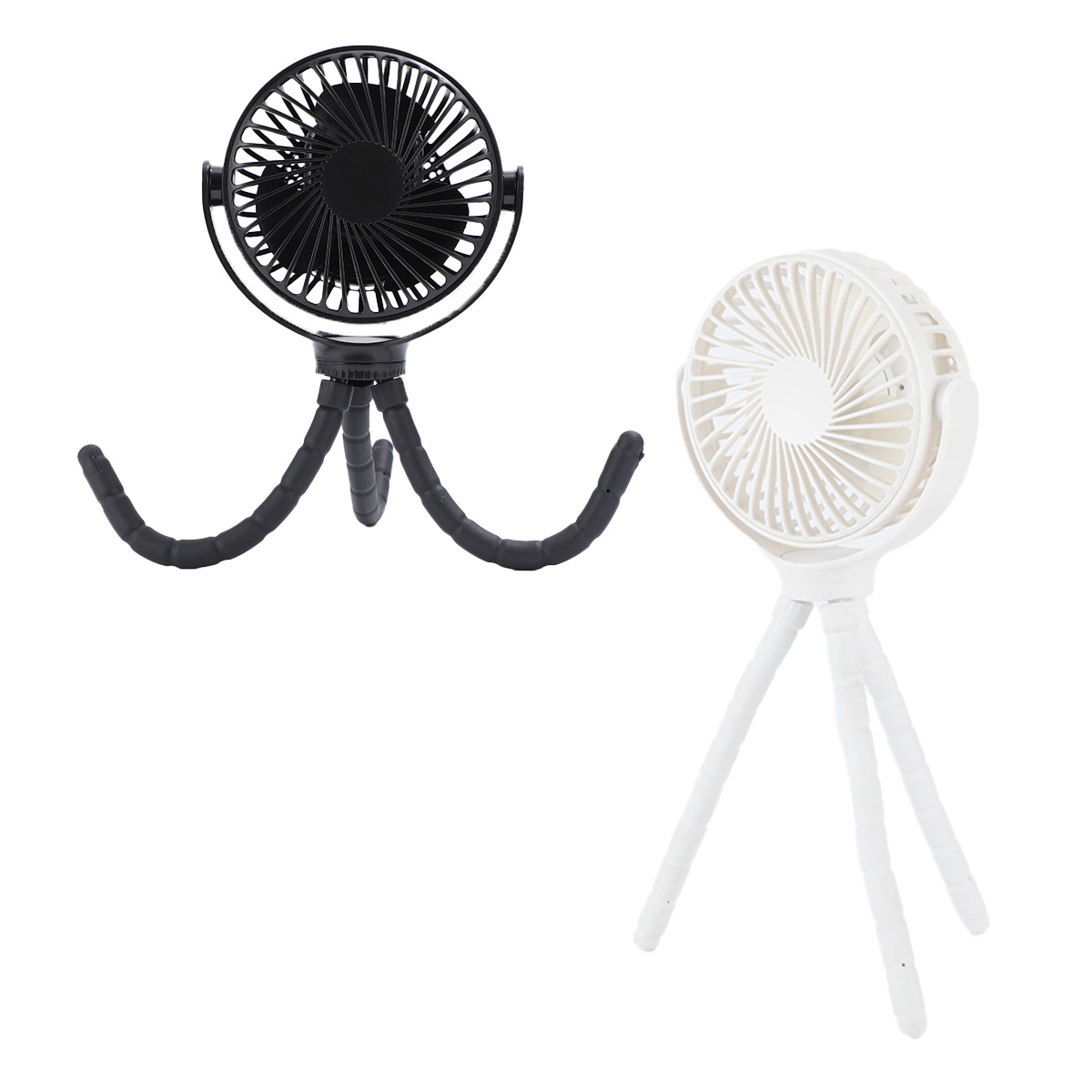 Twisty Rechargeable Portable Fan with Bendable Tripod Feet 1