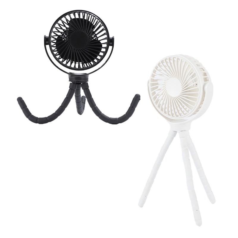 Twisty Rechargeable Portable Fan with Bendable Tripod Feet 1 Twisty Rechargeable Portable Fan with Bendable Tripod Feet 1