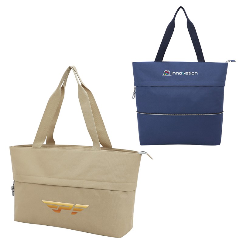Rio Extendable Polyester Zippered Tote 1 Rio Extendable Polyester Zippered Tote 1