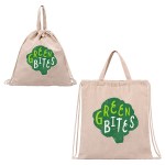 Pueblo Recycled Cotton & RPET Drawstring Bag - Natural Pueblo Recycled Cotton & RPET Drawstring Bag - Natural