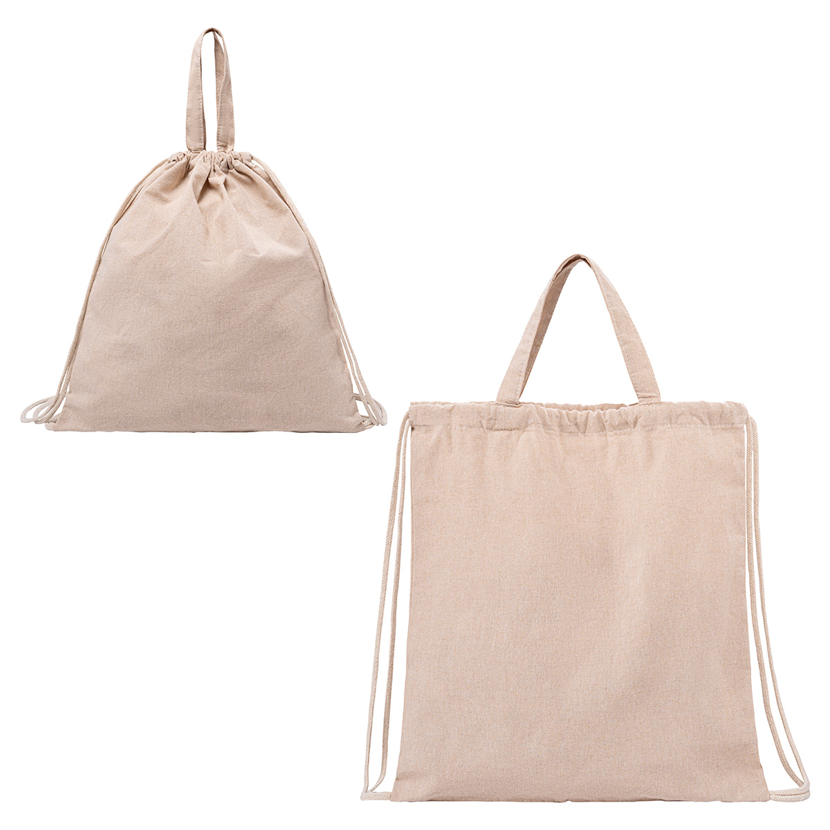 Pueblo Recycled Cotton & RPET Drawstring Bag 1