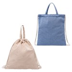 Pueblo Recycled Cotton & RPET Drawstring Bag 2 Pueblo Recycled Cotton & RPET Drawstring Bag 2