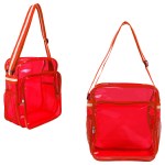 Diamond Clear TPU Messenger Bag - Red Diamond Clear TPU Messenger Bag - Red