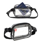 Envoy Clear PVC Waist Bag - Black Envoy Clear PVC Waist Bag - Black