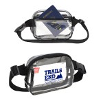 Envoy Clear PVC Waist Bag - Black Envoy Clear PVC Waist Bag - Black