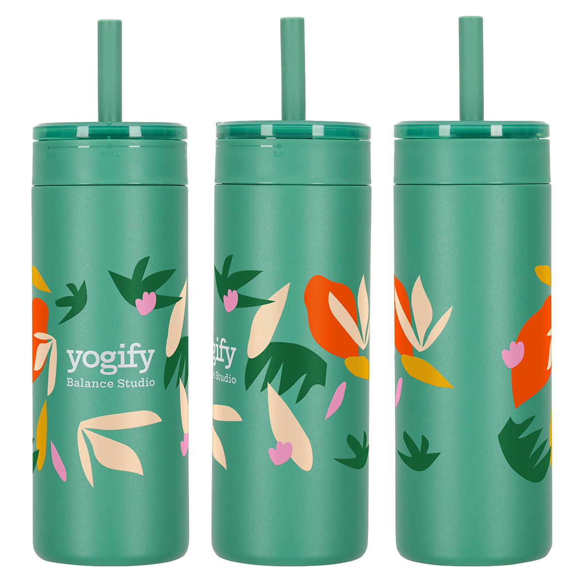 Elyse 22 oz Eco-Friendly Leak Proof Vacuum Silicone Straw Tumbler 1