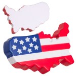 US Map Stress Reliever - Red/White/Blue US Map Stress Reliever - Red/White/Blue