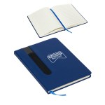 Soft-Cover Journal w/ Elastic Pen Holder - Navy Blue Soft-Cover Journal w/ Elastic Pen Holder - Navy Blue