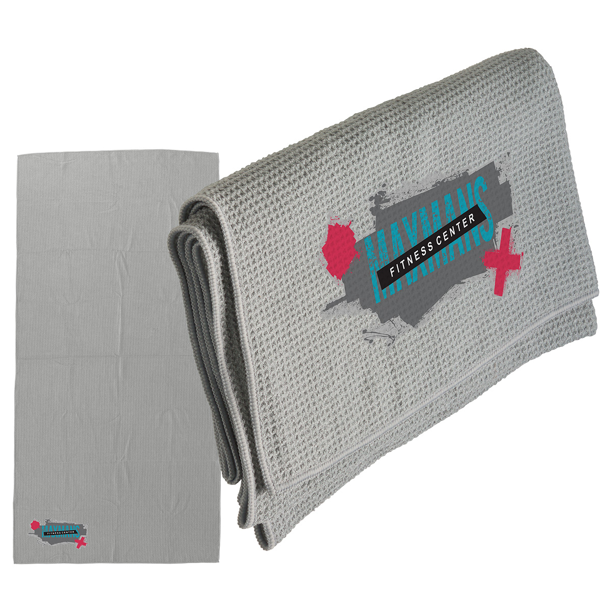 Seaside 30" x 60" Waffle Microfiber Beach Towel 1