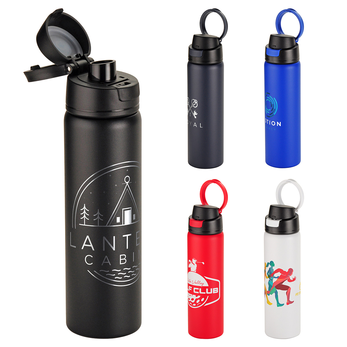 Cabrio 24 oz Recycled Stainless Steel Vacuum Insulated Bottle 1