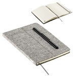 Boardroom Hardcover Journal with Built-In Phone Stand and Pen - Gray Boardroom Hardcover Journal with Built-In Phone Stand and Pen - Gray