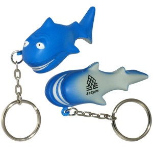 Shark Stress Reliever Key Chain 1 Shark Stress Reliever Key Chain 1