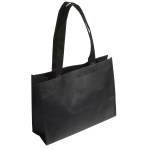 Tropic Breeze Non-Woven Tote - Black Tropic Breeze Non-Woven Tote - Black