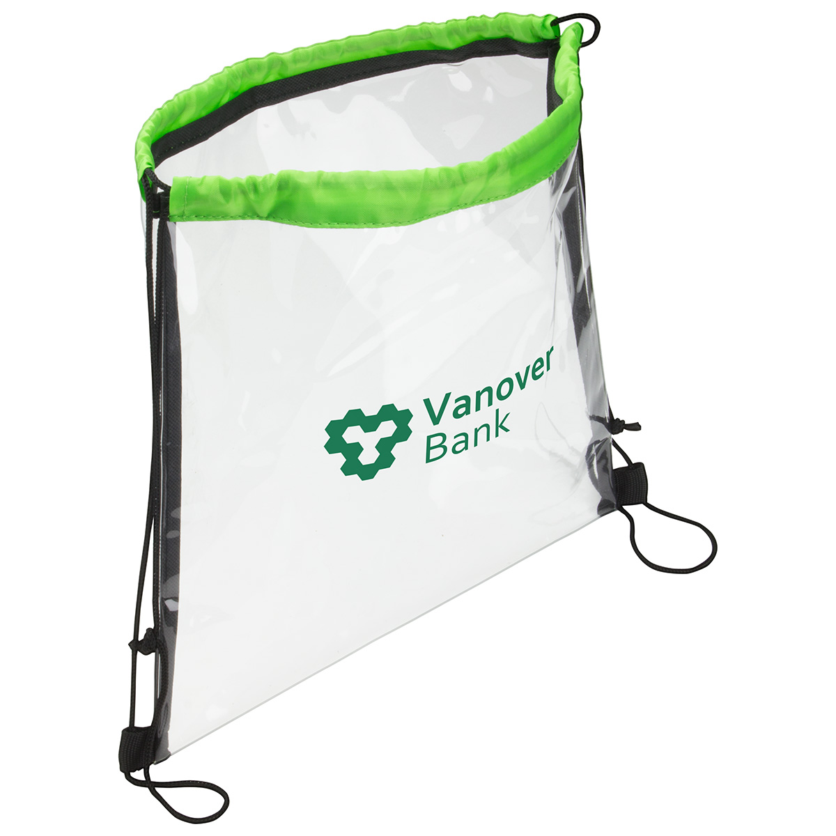Clear Vinyl Bag with Drawstring 1