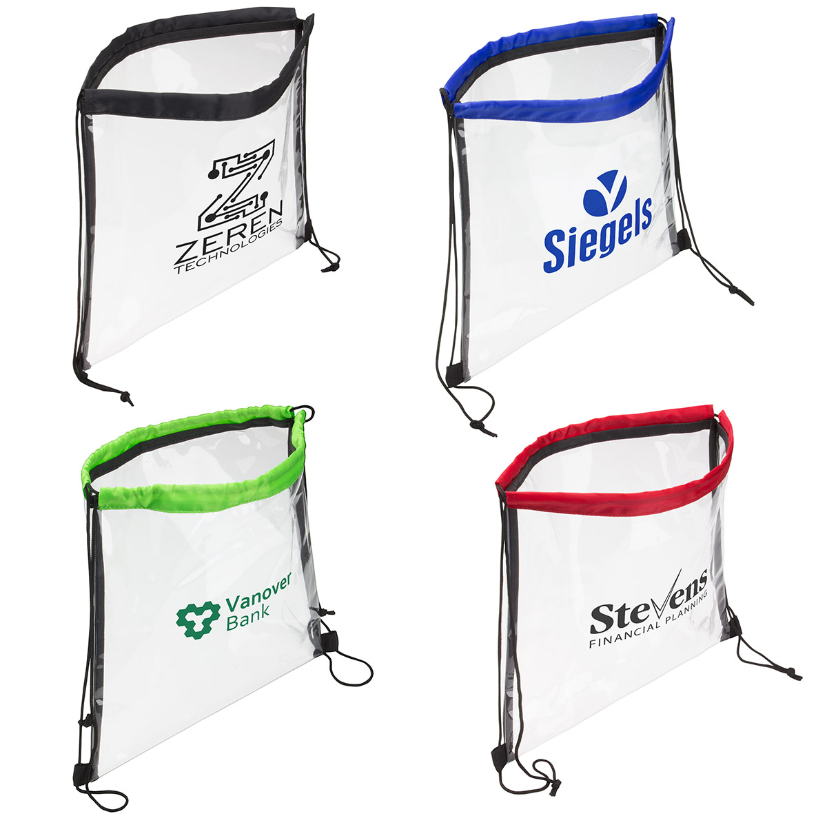 Clear Vinyl Bag with Drawstring 1