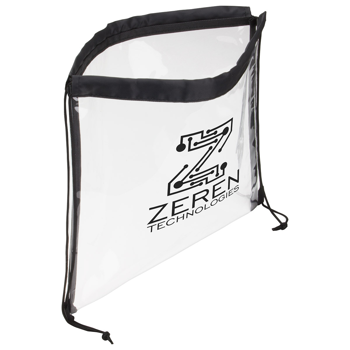 Clear Vinyl Bag with Drawstring 1