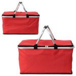 Jamboree Insulated Hard Frame Picnic Basket - Red Jamboree Insulated Hard Frame Picnic Basket - Red