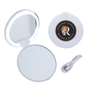 Allure Rechargeable Dual Pocket Mirrors with 2 Light Modes 1 Allure Rechargeable Dual Pocket Mirrors with 2 Light Modes 1