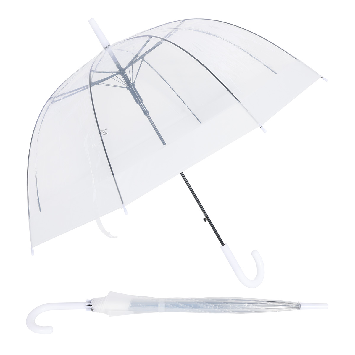 Dome 46" Arc Auto-Open Clear-View Umbrella 1