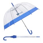 Dome 46" Arc Auto-Open Clear-View Umbrella - Royal Blue Dome 46" Arc Auto-Open Clear-View Umbrella - Royal Blue