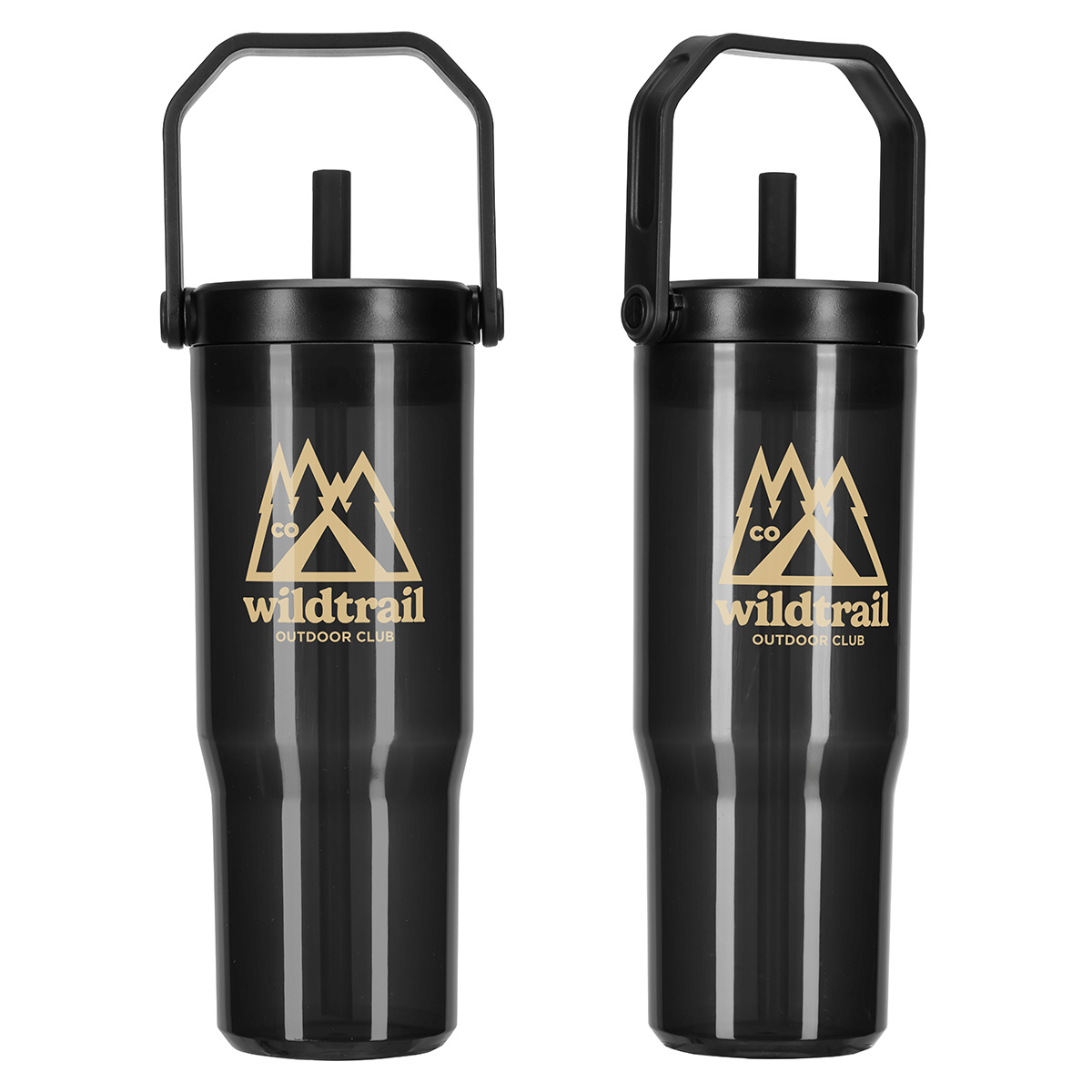 All Day 30 oz Recycled Polypropylene Silicone Straw Tumbler w/ Handle 1