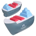 Cargo Boat Stress Reliever - Gray/White/Blue/Red Cargo Boat Stress Reliever - Gray/White/Blue/Red