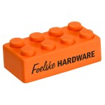 Building Block Stress Reliever Individual Piece - Orange Building Block Stress Reliever Individual Piece - Orange