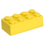 Building Block Stress Reliever Individual Piece - Yellow Building Block Stress Reliever Individual Piece - Yellow