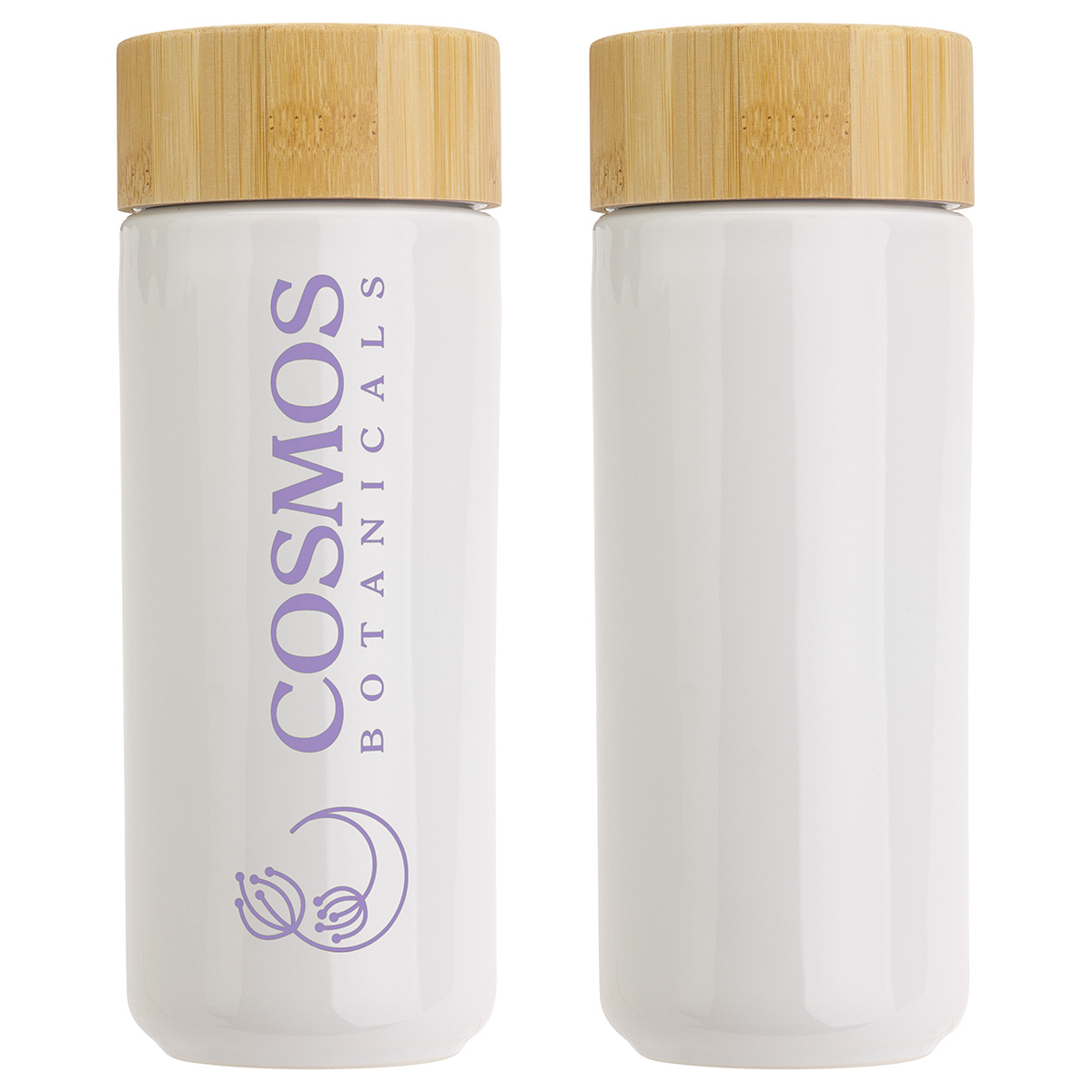 Milan 10 oz Ceramic Tumbler with Bamboo Lid 1