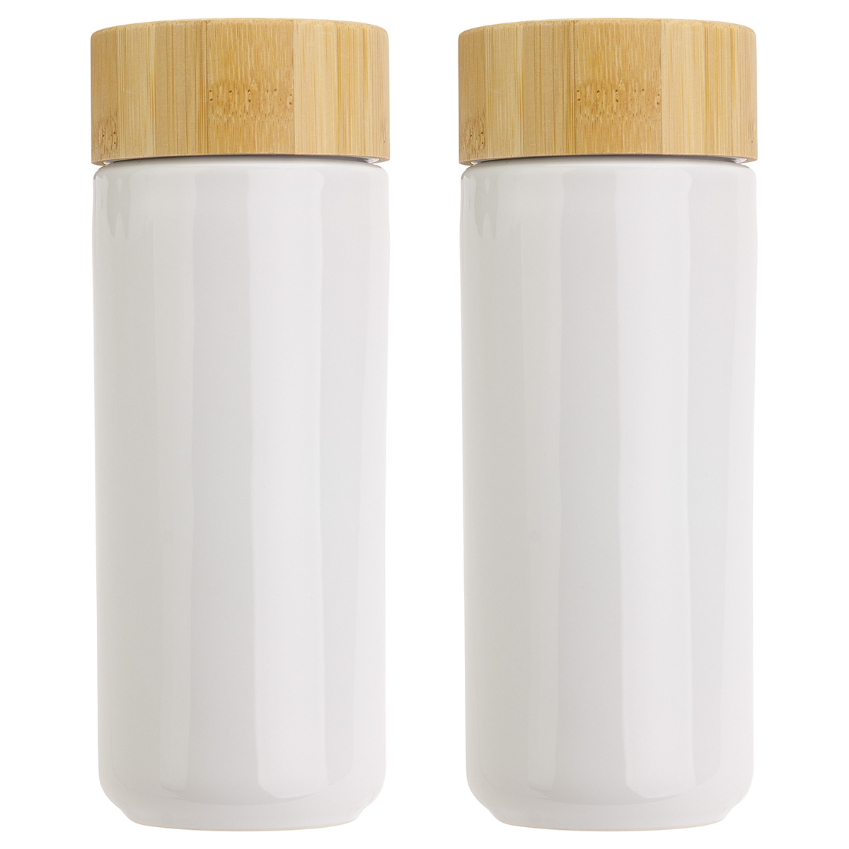 Milan 10 oz Ceramic Tumbler with Bamboo Lid 1