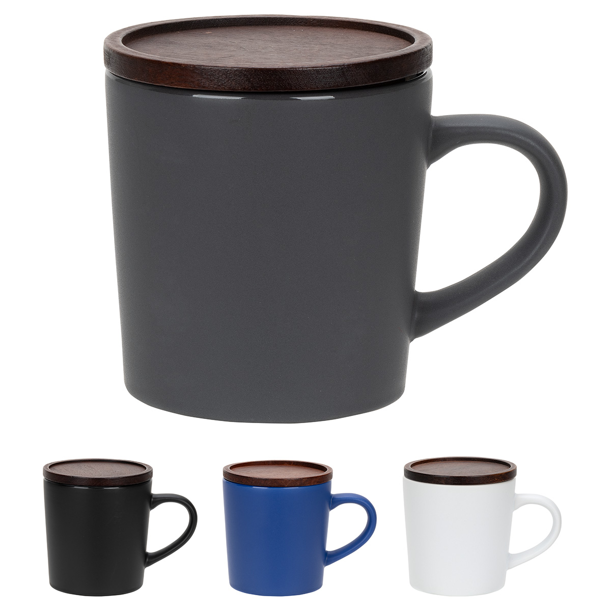 Circo 16 oz Ceramic Mug with Wooden Lid 1