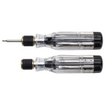 Best Buddy Tools® 6-in-1 Quick Release Screwdriver - Black/Clear Best Buddy Tools® 6-in-1 Quick Release Screwdriver - Black/Clear