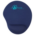 Wave Non-Slip Mouse Pad with Gel Wrist Rest - Navy Blue Wave Non-Slip Mouse Pad with Gel Wrist Rest - Navy Blue