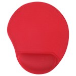 Wave Non-Slip Mouse Pad with Gel Wrist Rest - Red Wave Non-Slip Mouse Pad with Gel Wrist Rest - Red
