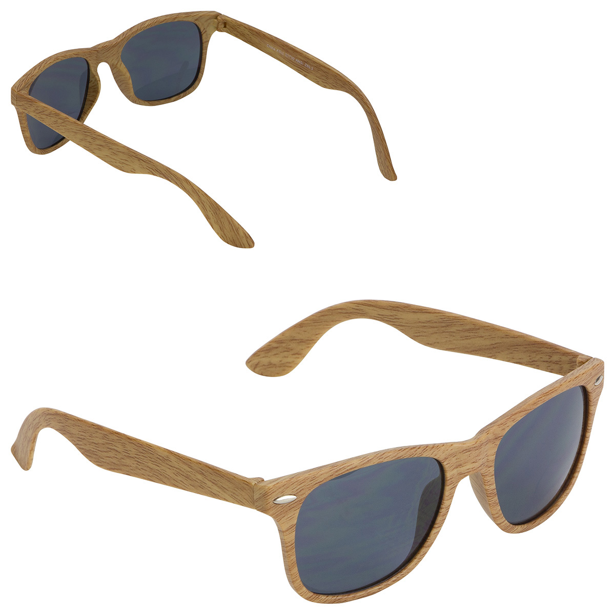 Sebring UV400 Wood Grain Sunglasses 1