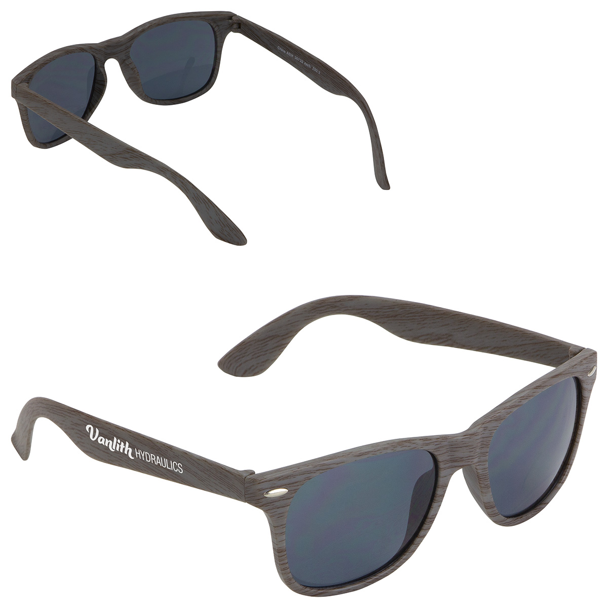 Sebring UV400 Wood Grain Sunglasses 1