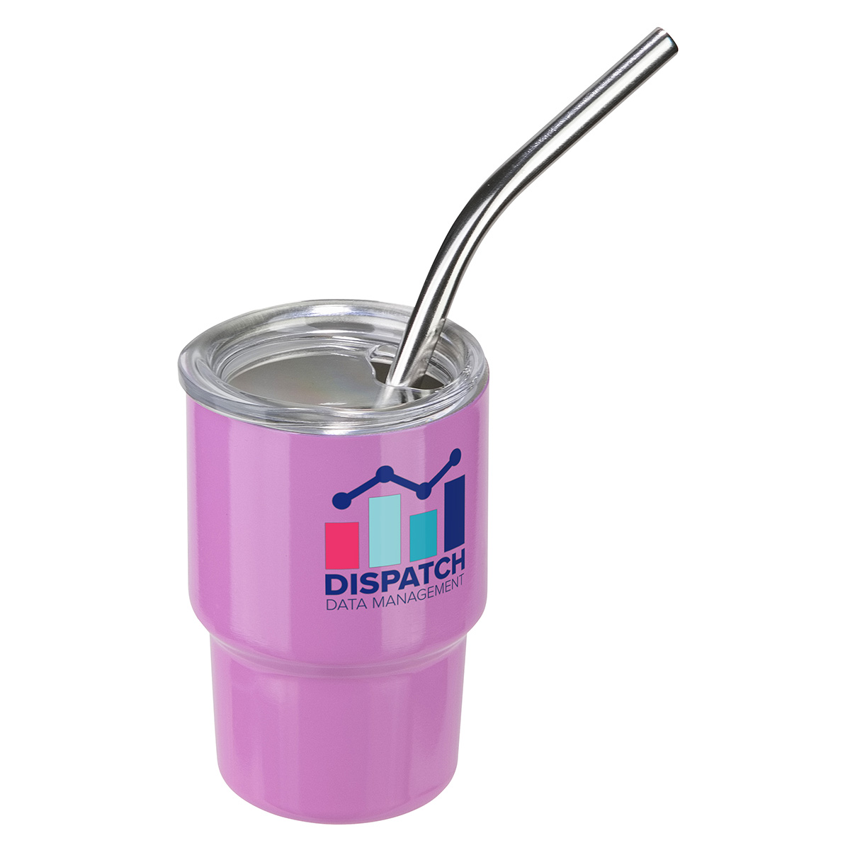 Mini Belmont 3 oz Double-Wall Stainless Steel Tumbler with Straw 1