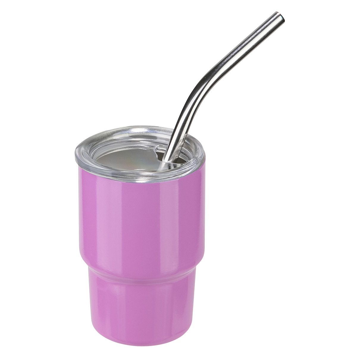 Mini Belmont 3 oz Double-Wall Stainless Steel Tumbler with Straw 1