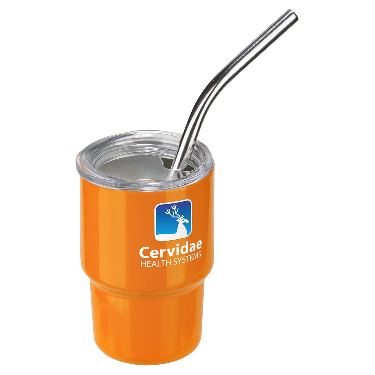 Mini Belmont 3 oz Double-Wall Stainless Steel Tumbler with Straw 1