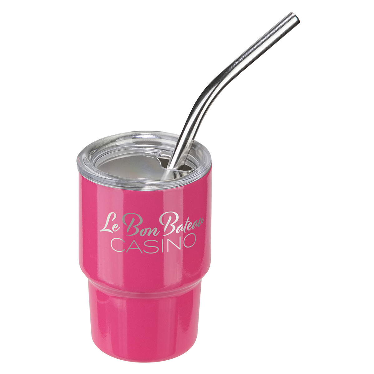 Mini Belmont 3 oz Double-Wall Stainless Steel Tumbler with Straw 1