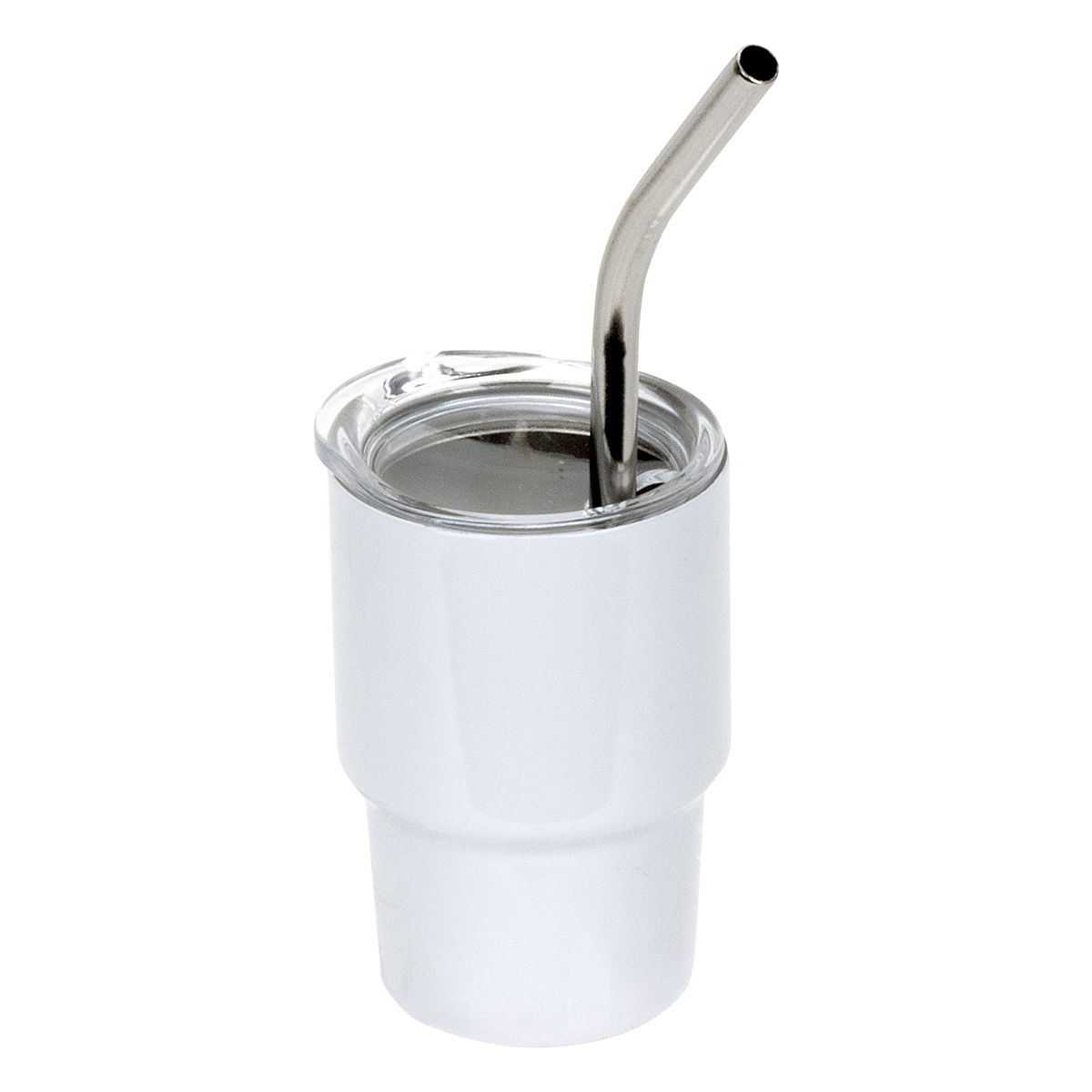 Mini Belmont 3 oz Double-Wall Stainless Steel Tumbler with Straw 1