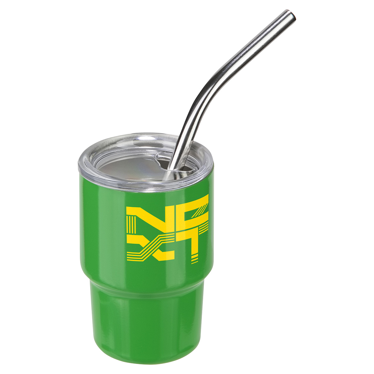 Mini Belmont 3 oz Double-Wall Stainless Steel Tumbler with Straw 1