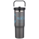 Oreno 30 oz Stainless Steel/Polypropylene Travel Tumbler - Gray Oreno 30 oz Stainless Steel/Polypropylene Travel Tumbler - Gray