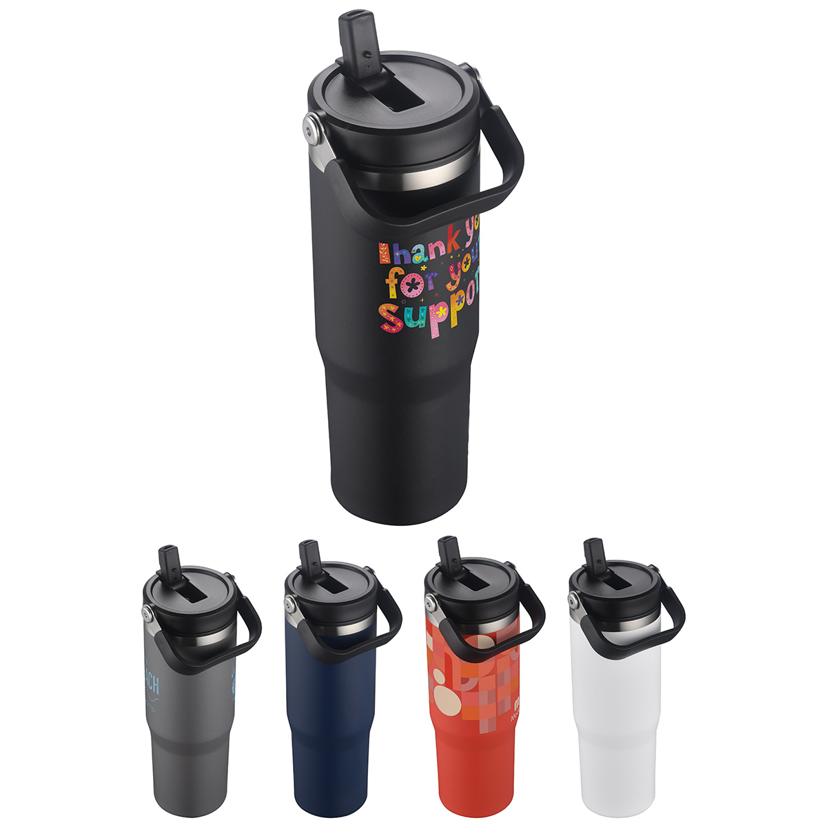 Oreno 30 oz Stainless Steel/Polypropylene Travel Tumbler 1