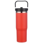 Oreno 30 oz Stainless Steel/Polypropylene Travel Tumbler - Red Oreno 30 oz Stainless Steel/Polypropylene Travel Tumbler - Red