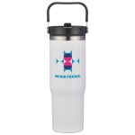 Oreno 30 oz Stainless Steel/Polypropylene Travel Tumbler - White Oreno 30 oz Stainless Steel/Polypropylene Travel Tumbler - White