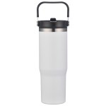 Oreno 30 oz Stainless Steel/Polypropylene Travel Tumbler - White Oreno 30 oz Stainless Steel/Polypropylene Travel Tumbler - White