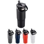Oreno 30 oz Stainless Steel/Polypropylene Travel Tumbler 2 Oreno 30 oz Stainless Steel/Polypropylene Travel Tumbler 2