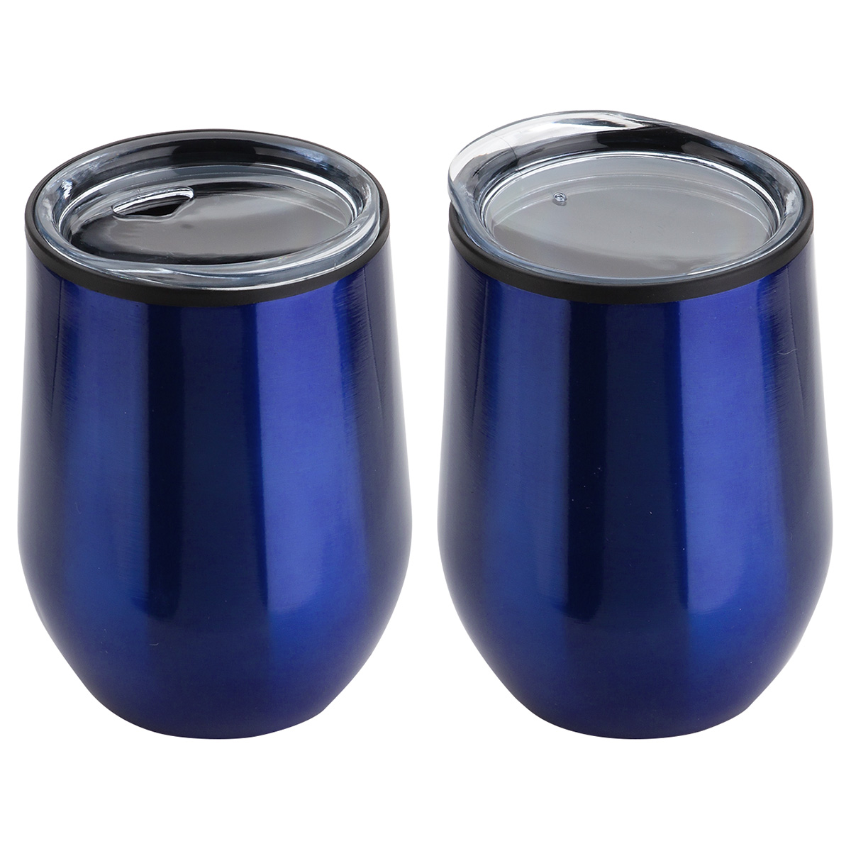 Onyx 12 oz Stainless Steel/Polypropylene Wine Goblet 1